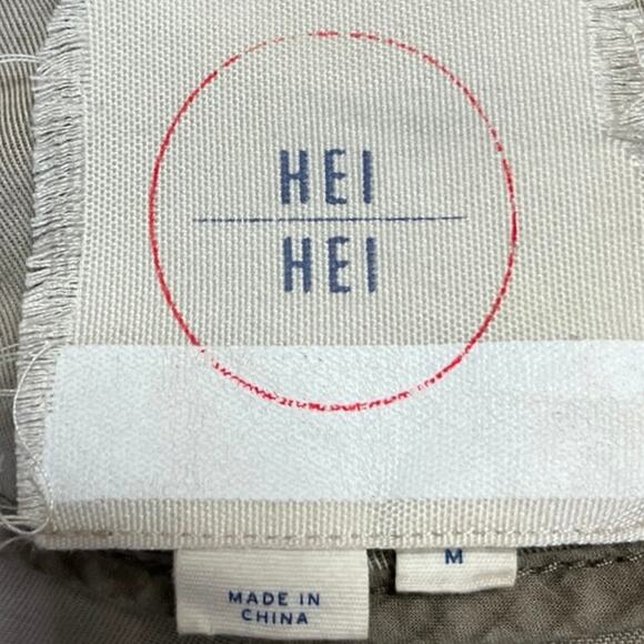 Anthropologie Hei Hei Tan Beige Long Sleeve V Neck Mid Length Coat Jacket Size M - Picture 6 of 7